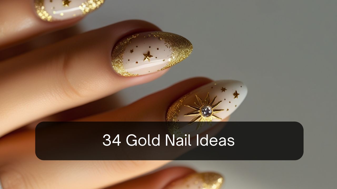 34 Gold Nail Ideas