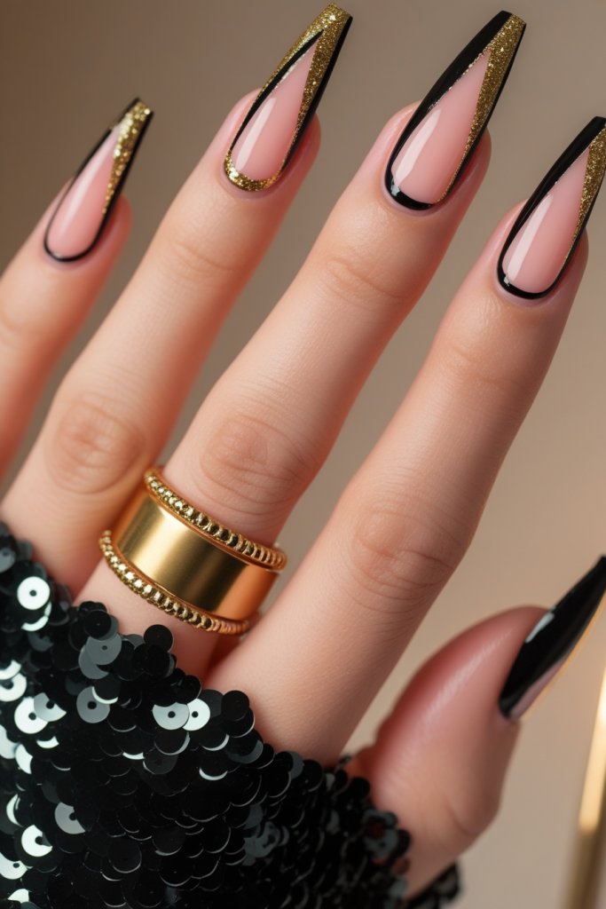 Chevron Tip nail