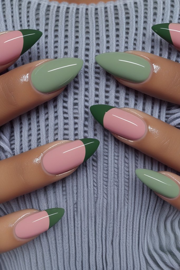 Fresh Green Fall Nail