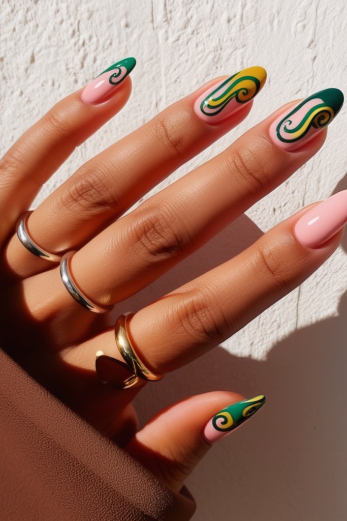 Funky Frenchies nail