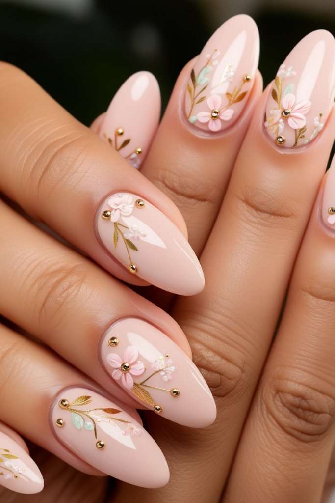 Gold Florals