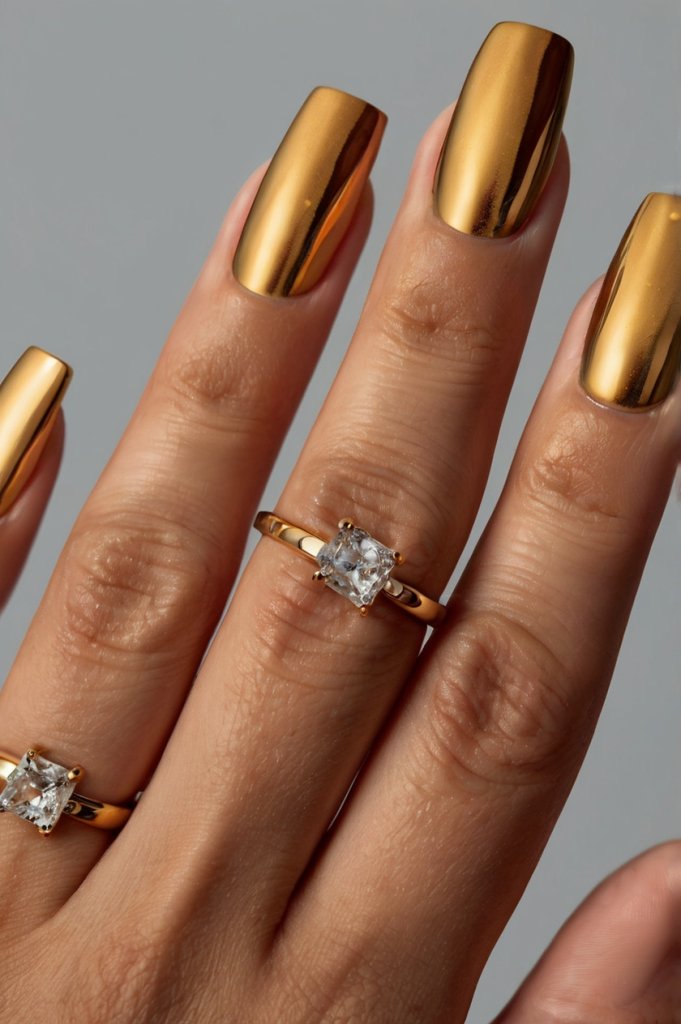 Gold Trophy nail