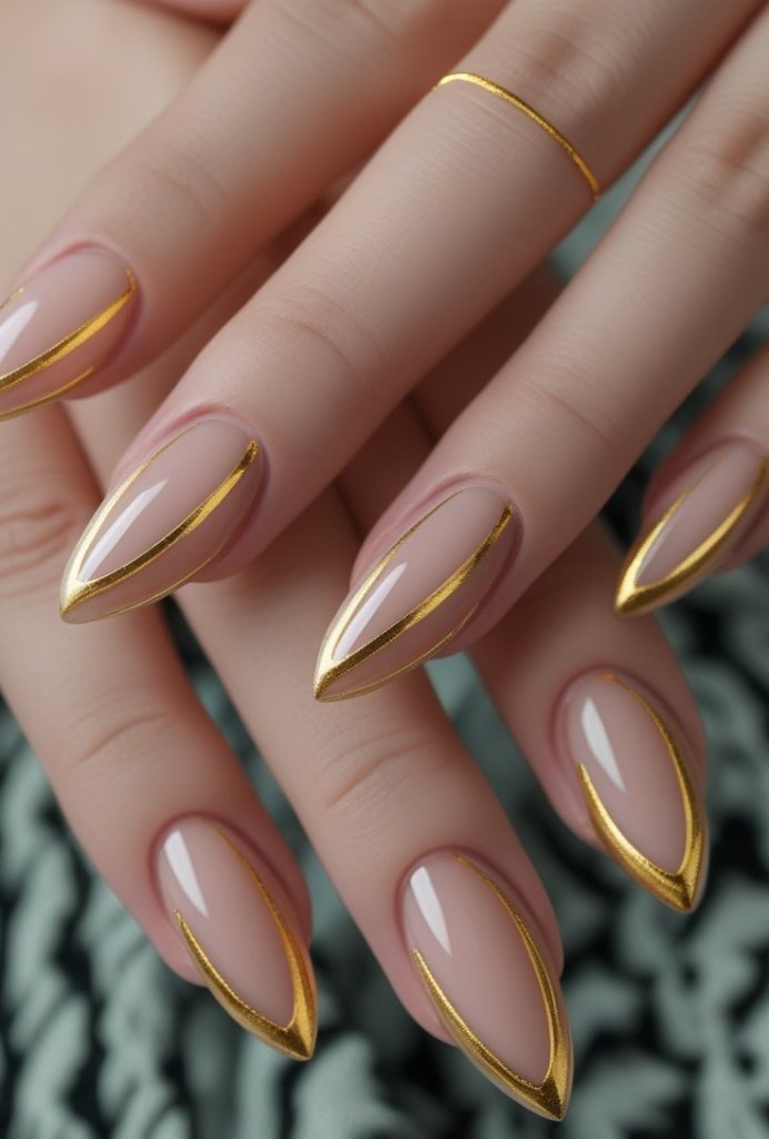 Goldie Aura nail