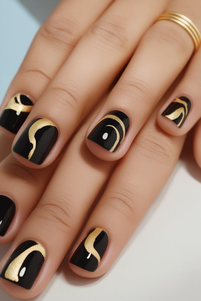 Slightly Marbled nail