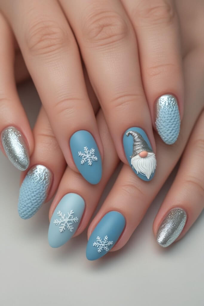 Snowflake Sweaters nail