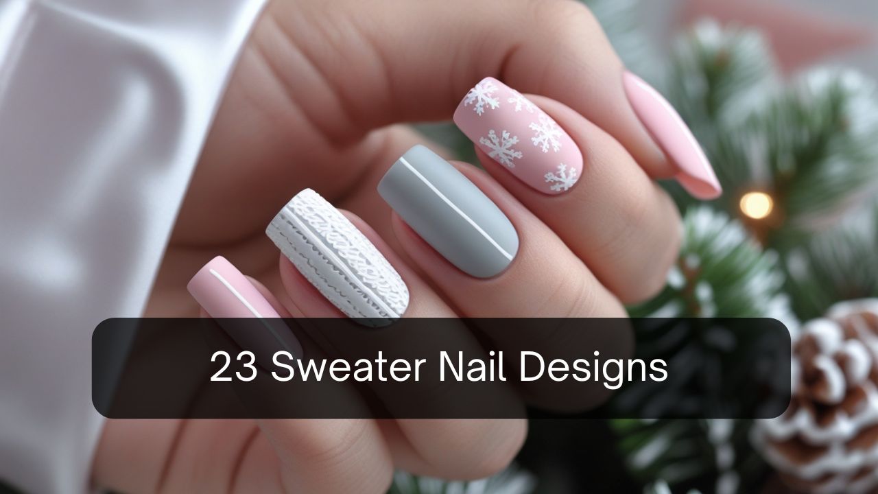 Sweater Nail Designs